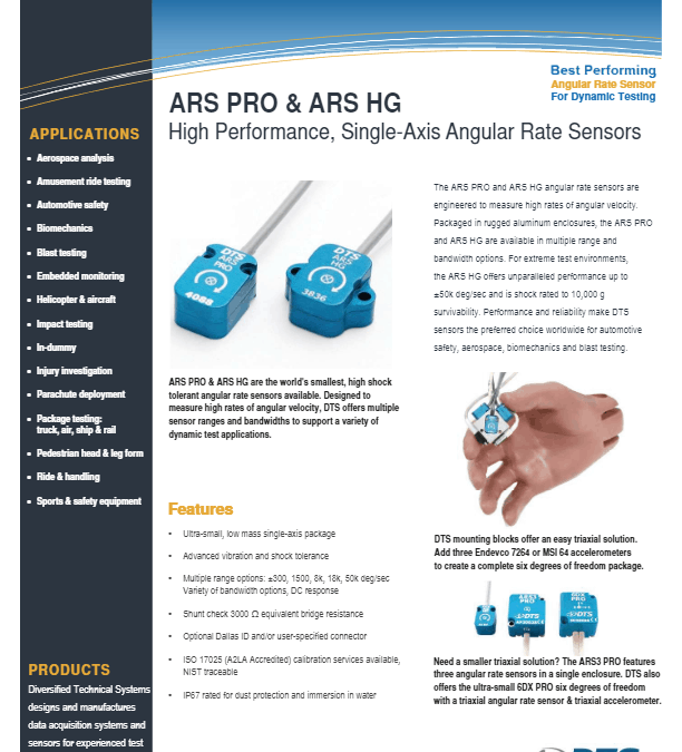 DTS Datasheet – DTS ARS PRO (2017.08)