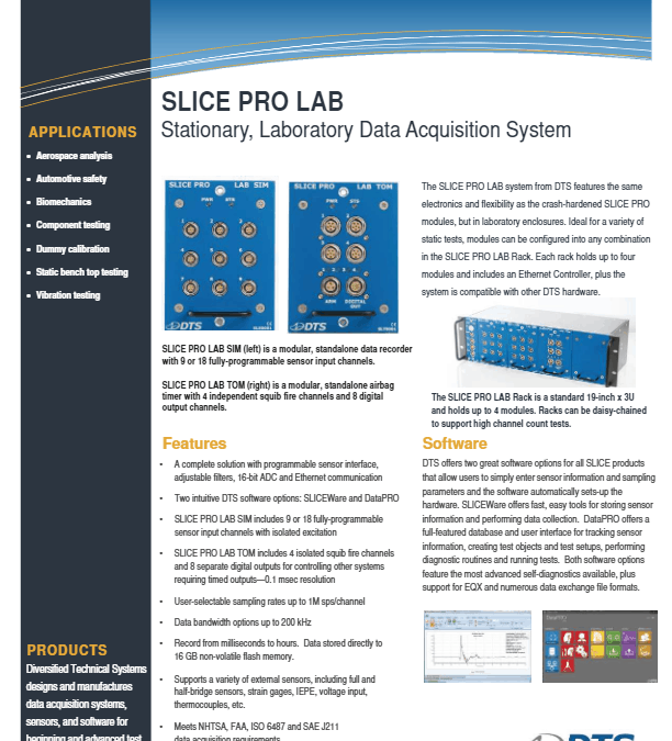 DTS Datasheet – SLICE PRO LAB (2017-03)