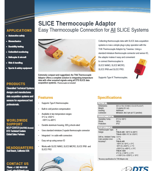 DTS Datasheet – SLICE Thermocouple Adaptor (2017.12)