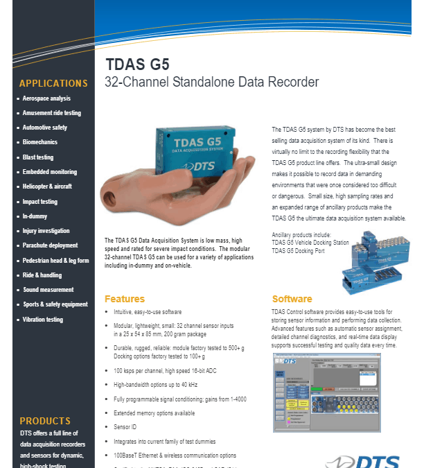 DTS Datasheet – TDAS G5 (2014-12)