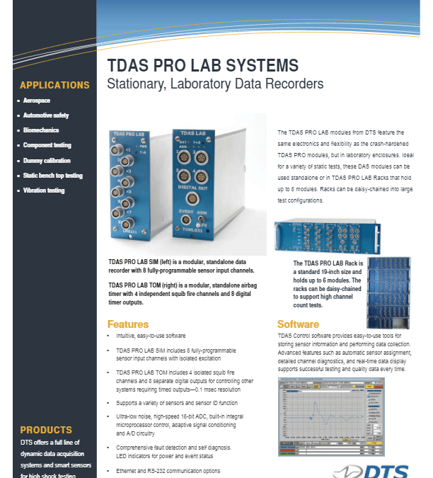 DTS Datasheet – TDAS PRO LAB (2010-10)