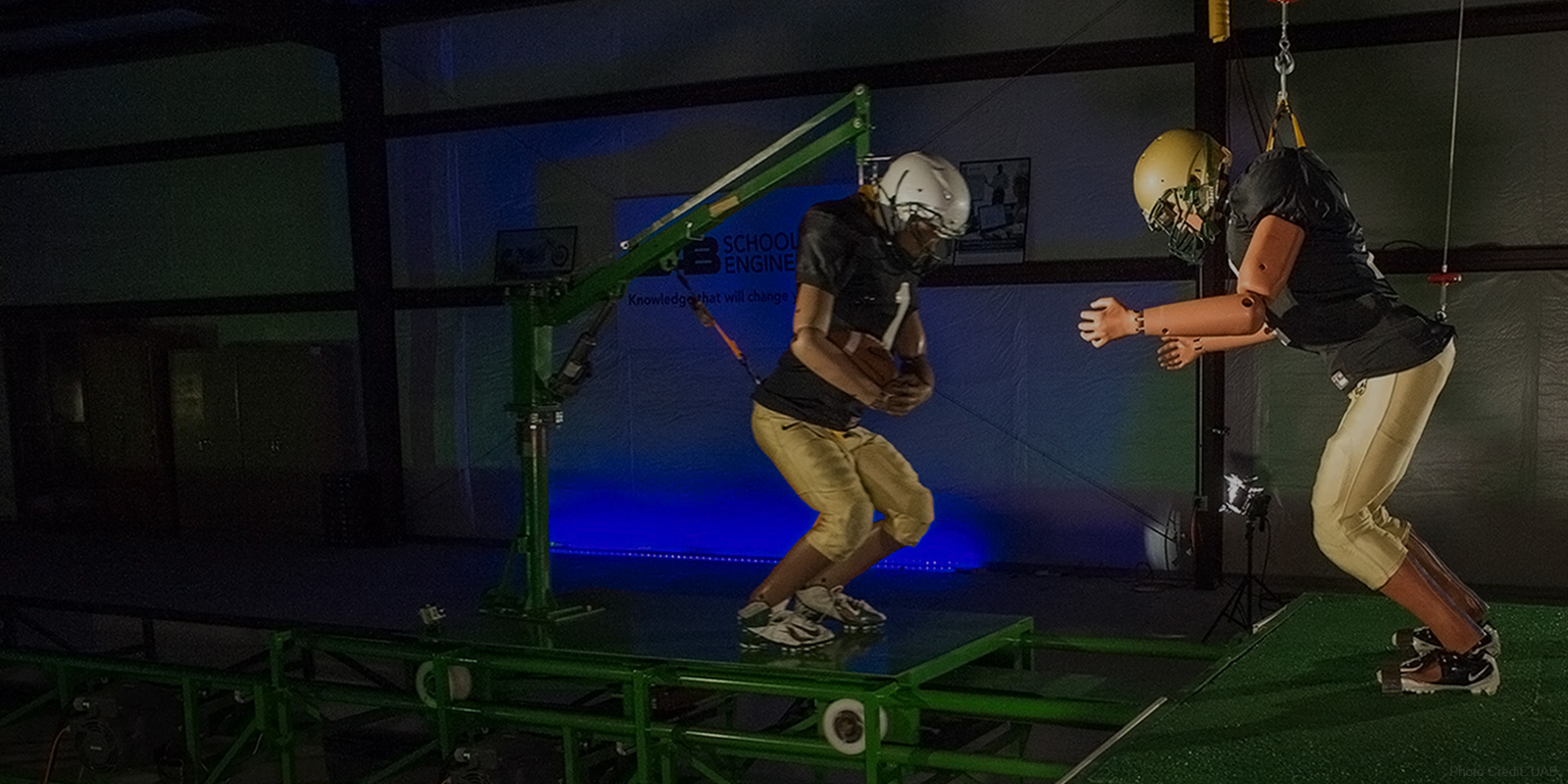 Football Safety Testing - Photo Credit UAB
