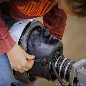 Helmet Testing Application Photo Credit Virginia Tech