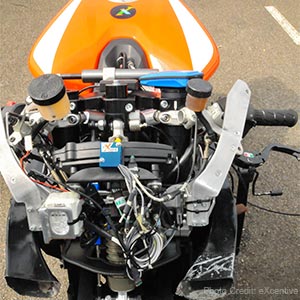 Motorcycle Testing - DTS SLICE NANO embedded DAQ - Photo Credit eXcentive